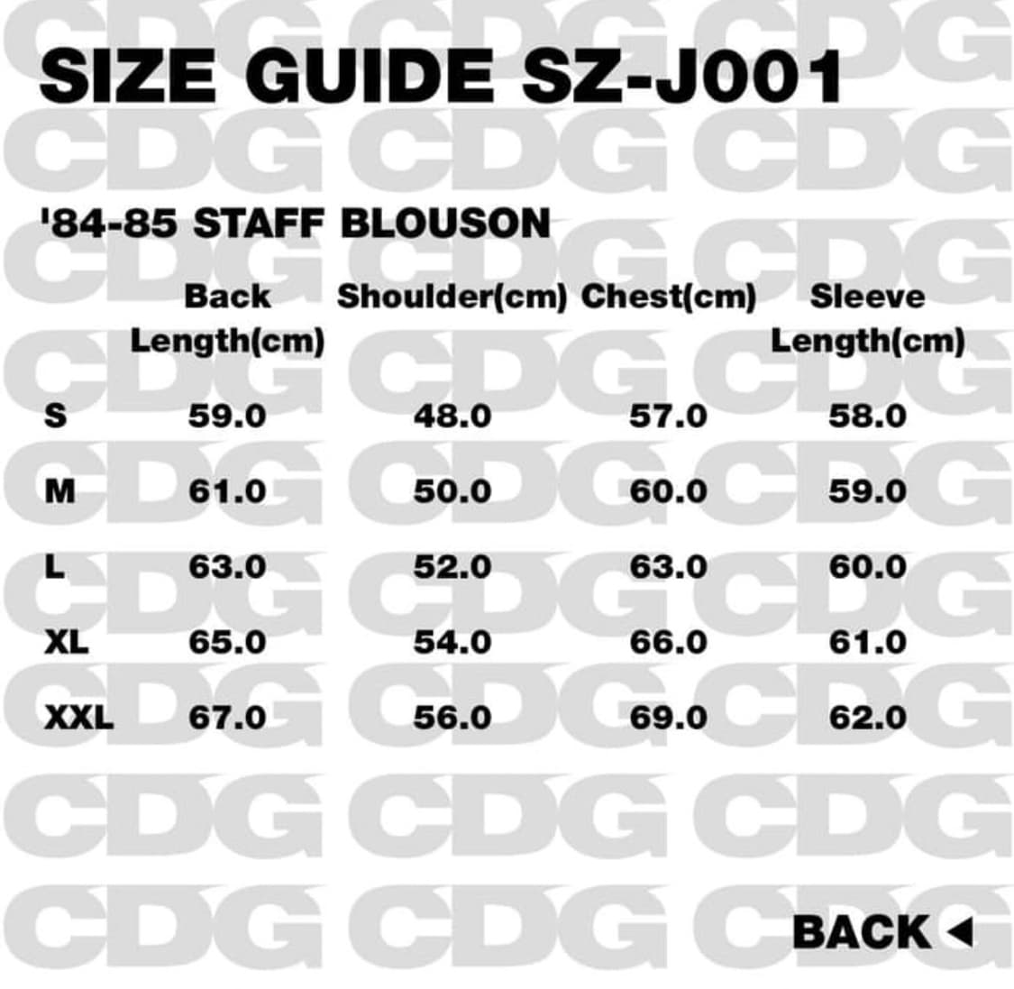 cdg 84-85 STAFF BLOUSON L 사이즈  상품이미지4