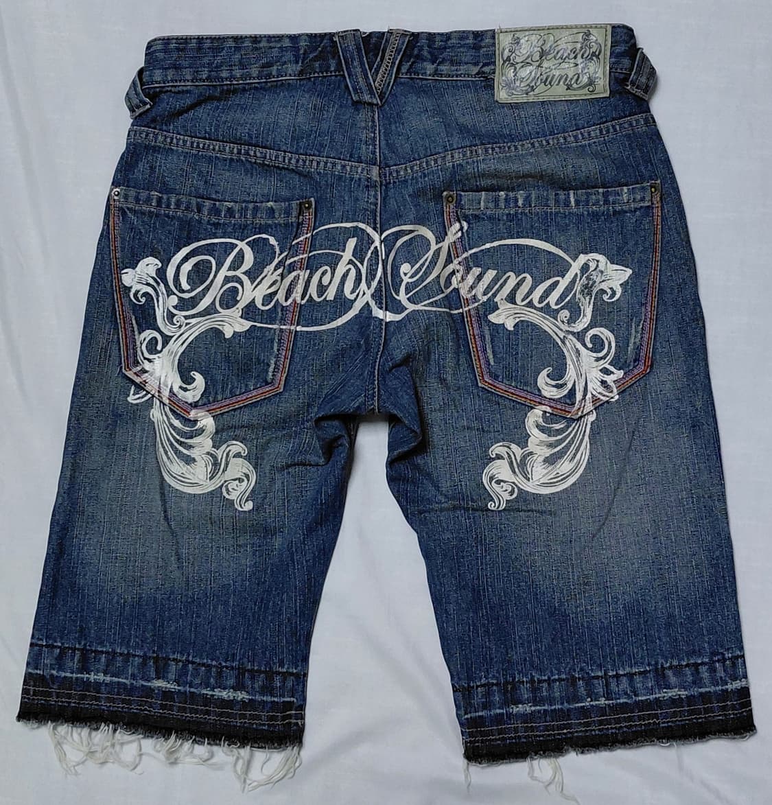 [M] y2k 감성 Beach Sound 서프 빈티지 자수 데님 팬츠 상품이미지6