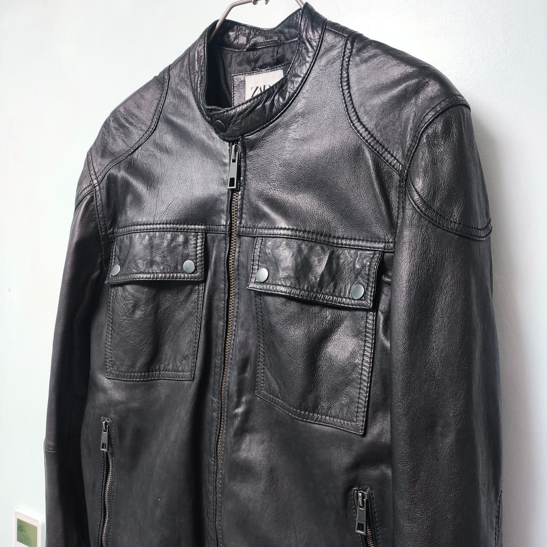 [L] ZARA 양가죽 리얼 레더 자켓 상품이미지1