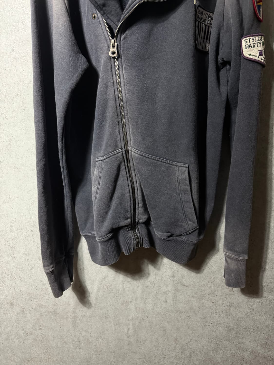 디젤 워싱 페인팅 후드집업 상품이미지7