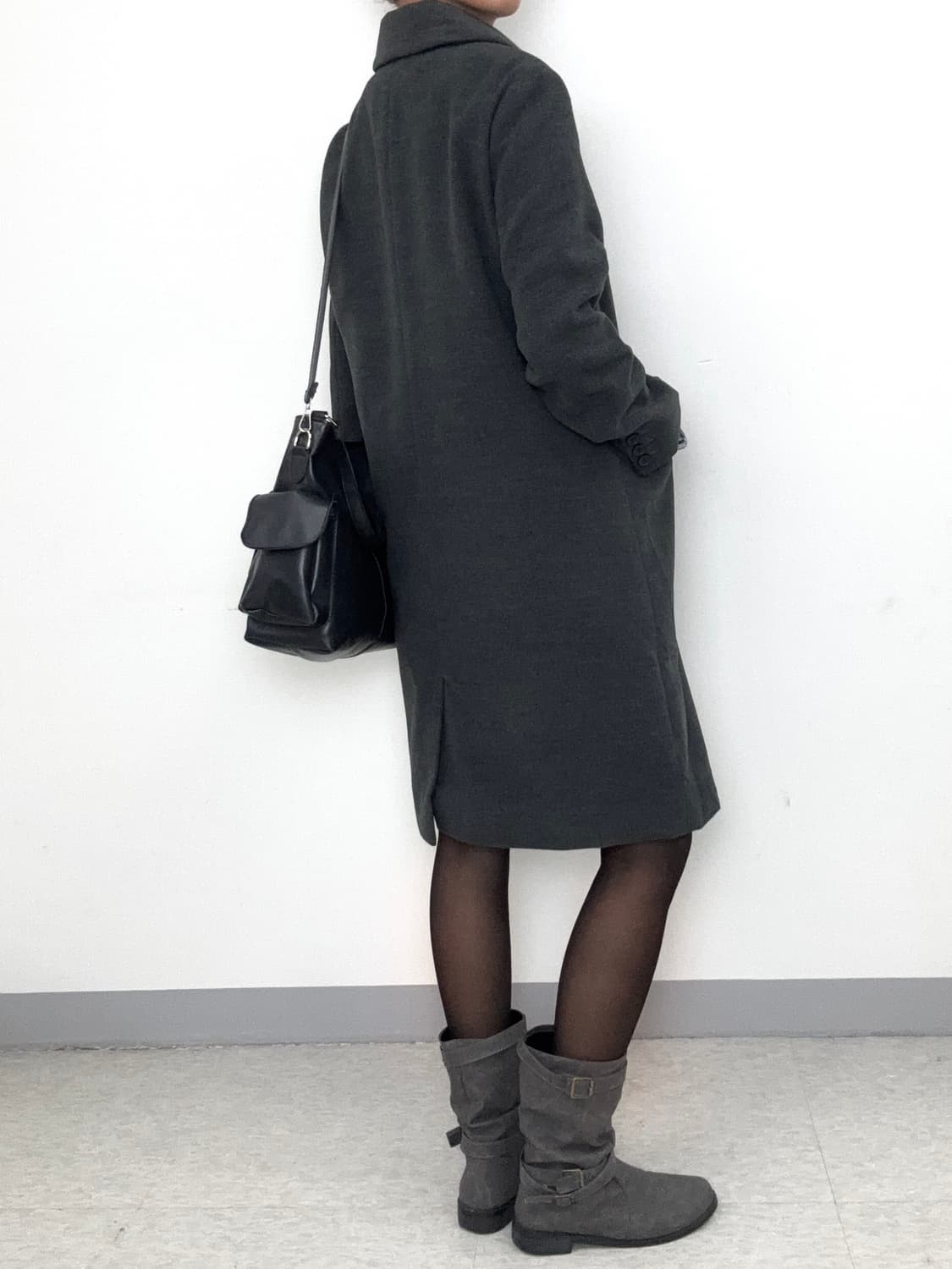 빈티지 그레이 싱글 코트 상품이미지4