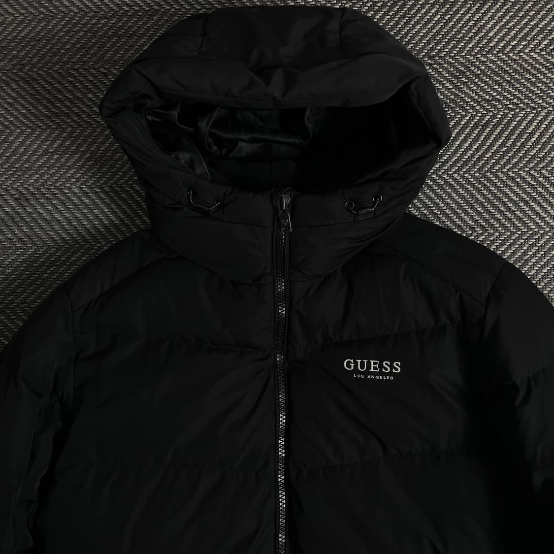 게스 덕다운 후드 롱패딩 블랙  y 3899 상품이미지6