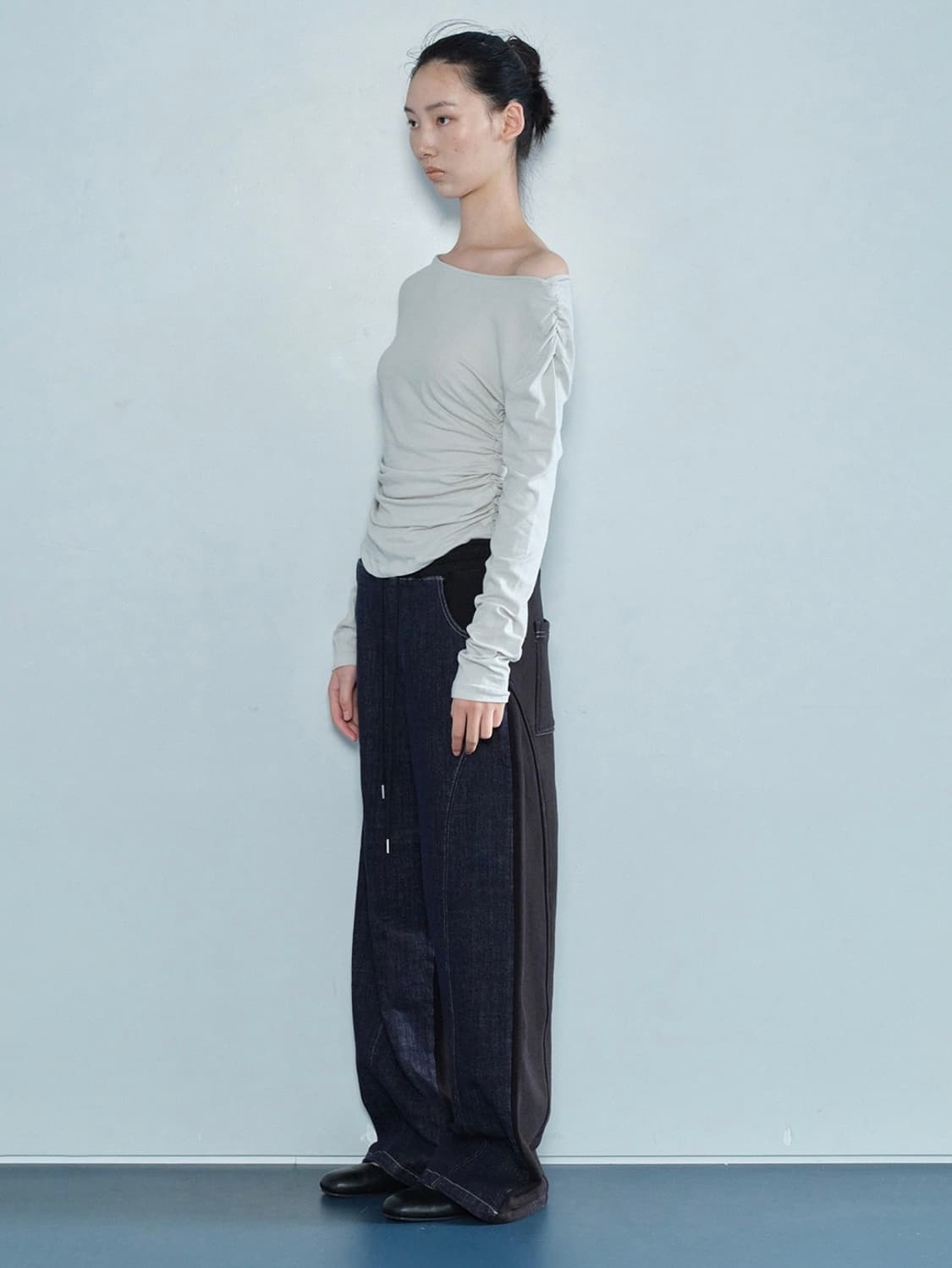 세릭 리버스 데님 팬츠 블랙 상품이미지2