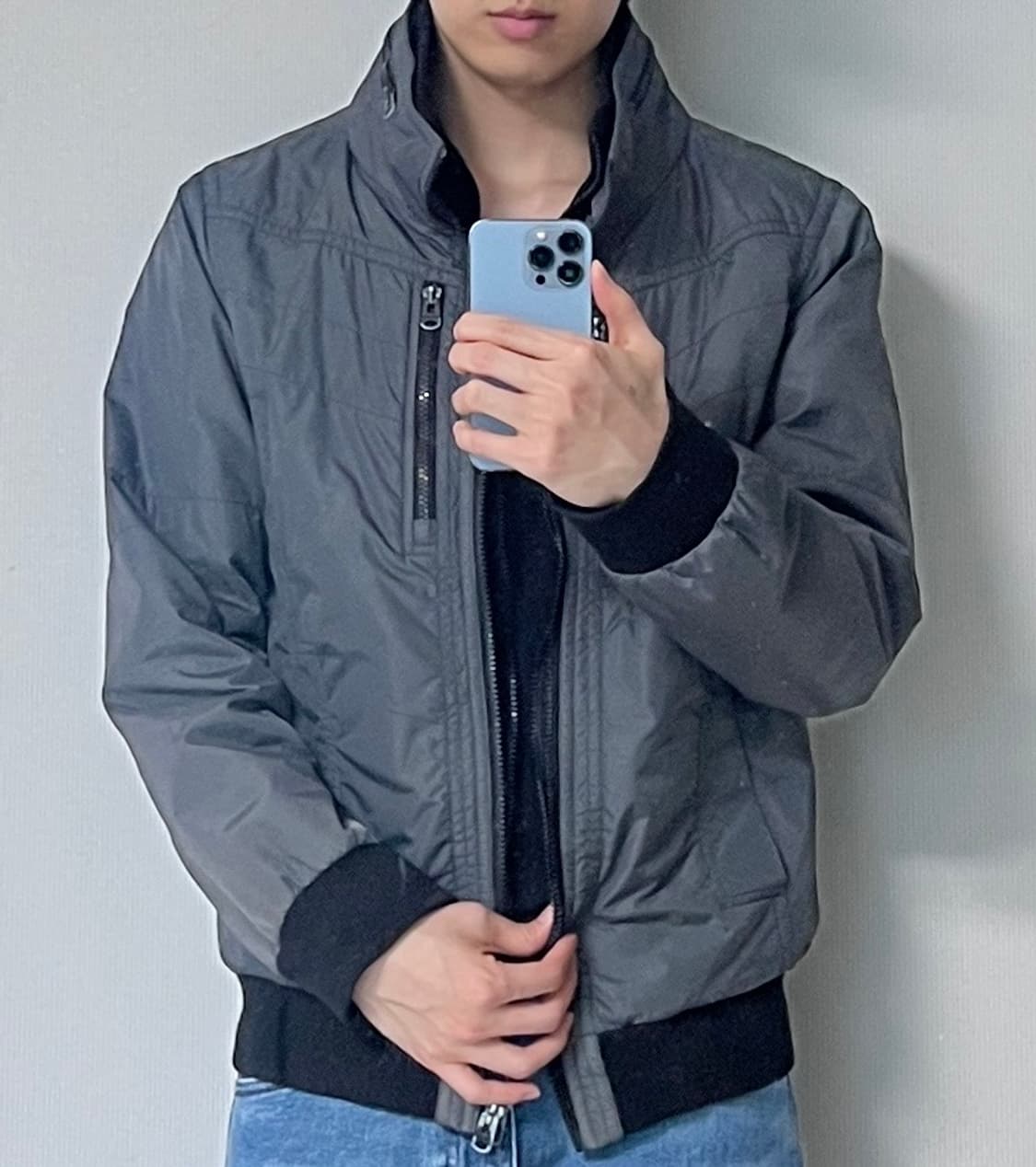 더블 집업 나일론 자켓  상품이미지3