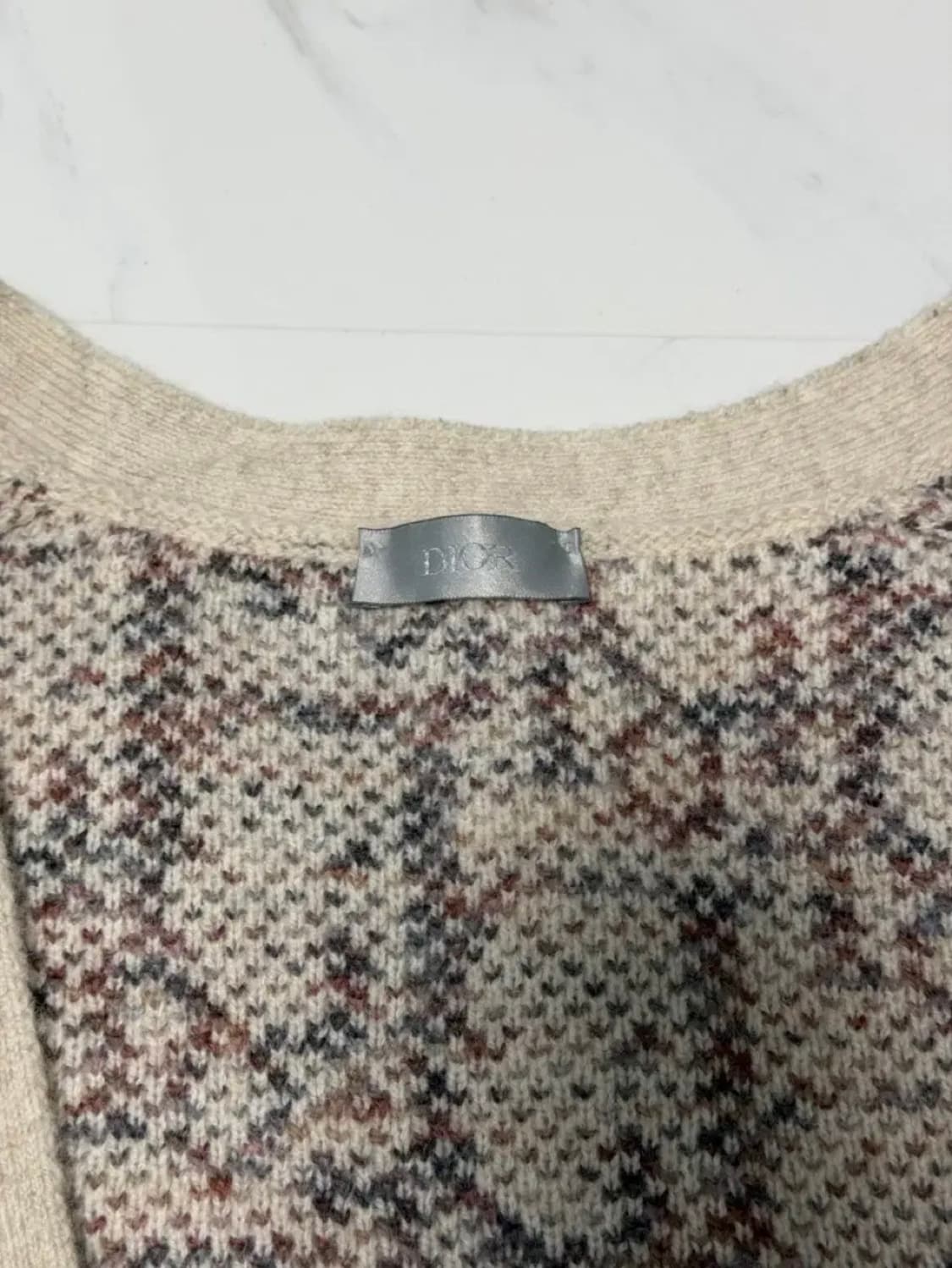 새상품 디올 오블리크 자카드 버진울 가디건 2XL 영수증O 상품이미지2