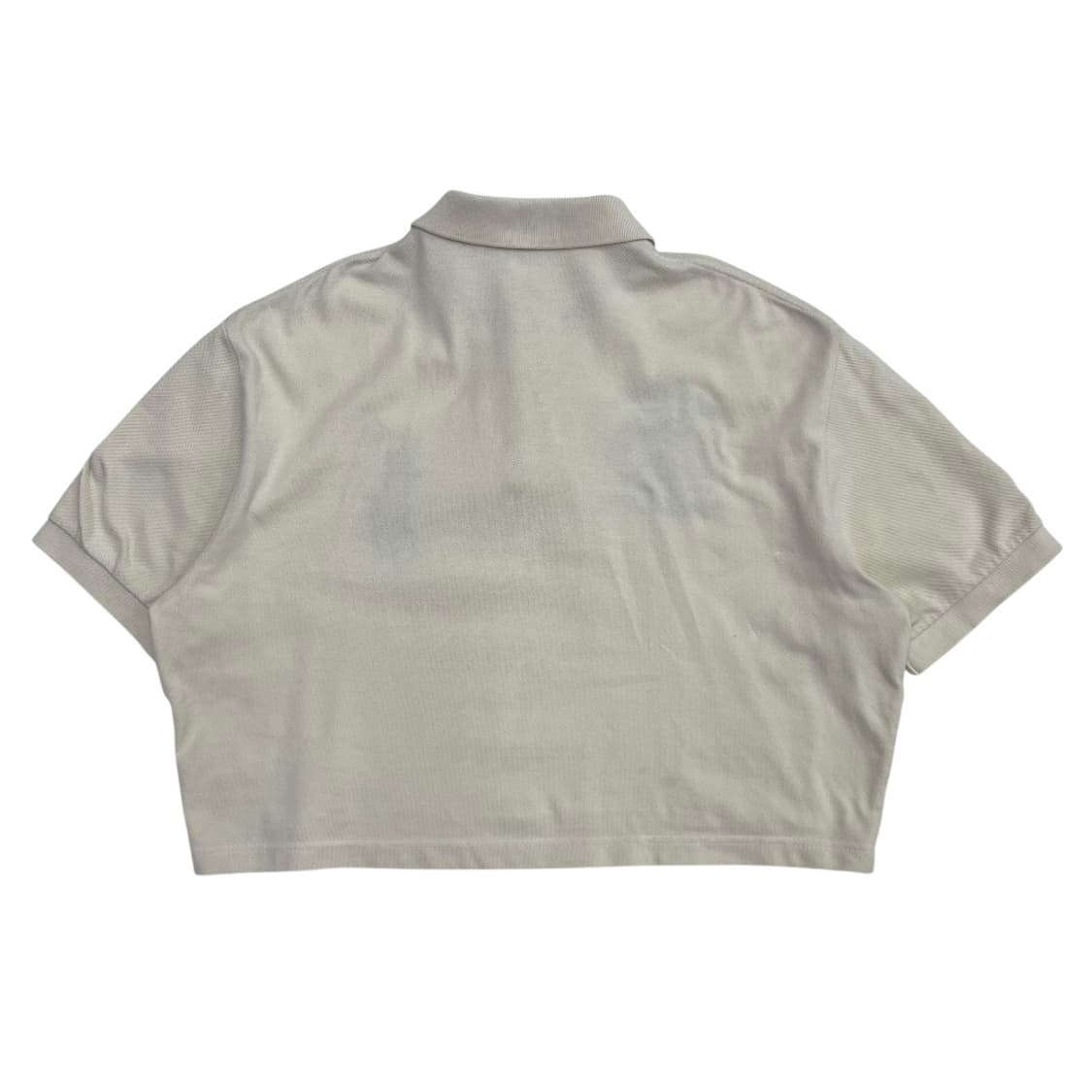 폴로 랄프로렌 네이비 빅포니 성조기자수 아이보리 카라 크롭 반팔 M 상품이미지3