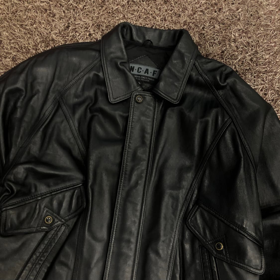 빈티지 양가죽 봄버 레더 가죽 자켓 상품이미지2