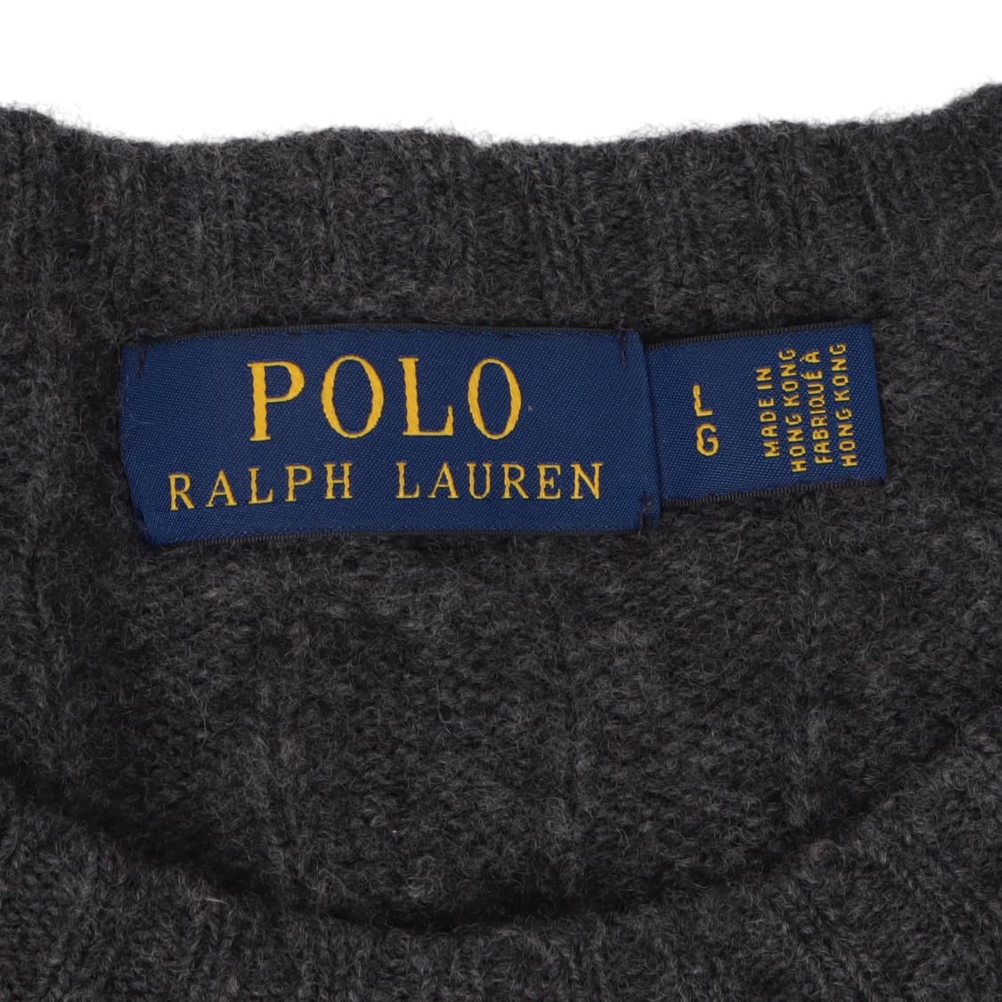 폴로 랄프로렌 챠콜 울 캐시미어 케이블 니트 상품이미지8