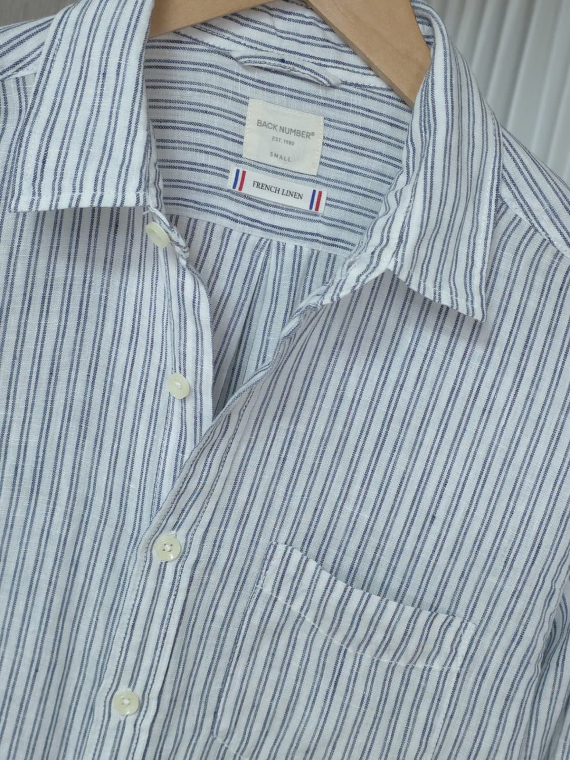 BACK NUMBER 린넨100셔츠 상품이미지6