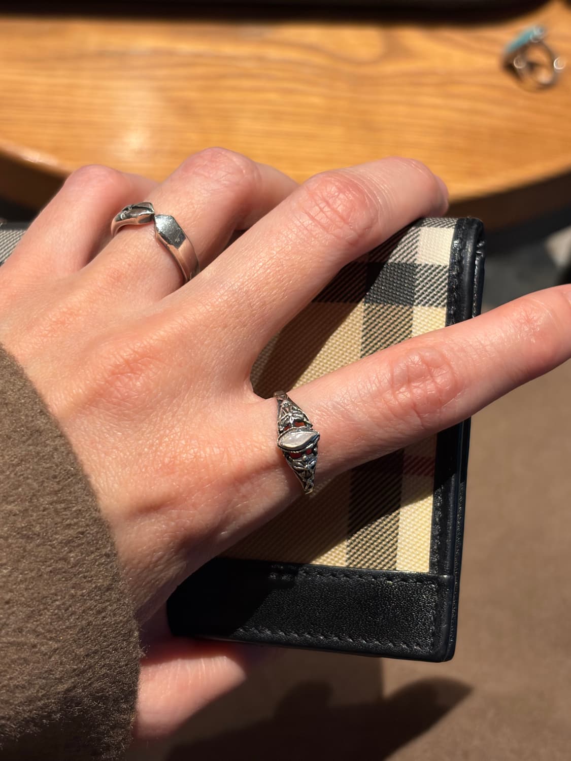 Silver 925 빈티지 스톤 링 상품이미지9