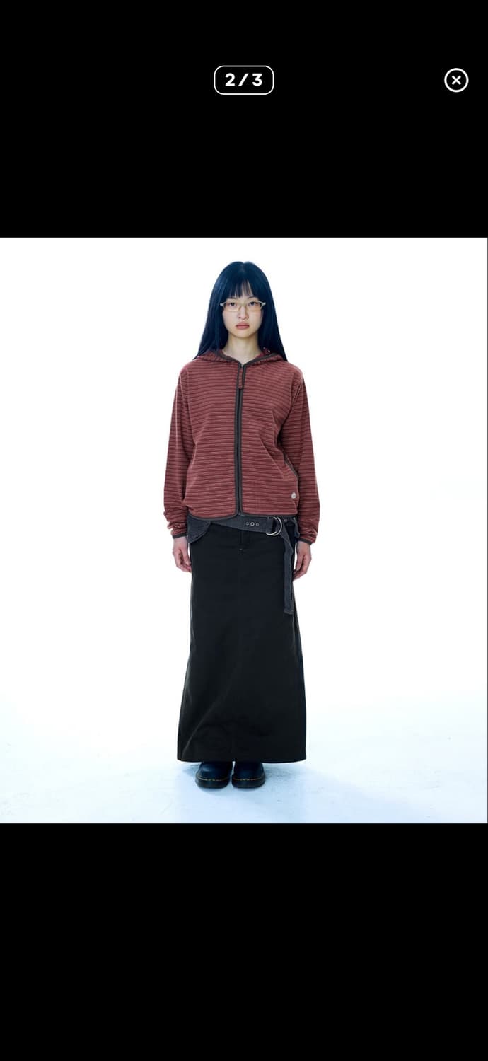 코이세이오 웨이스트 패널 스커트 웜그레이  상품이미지2