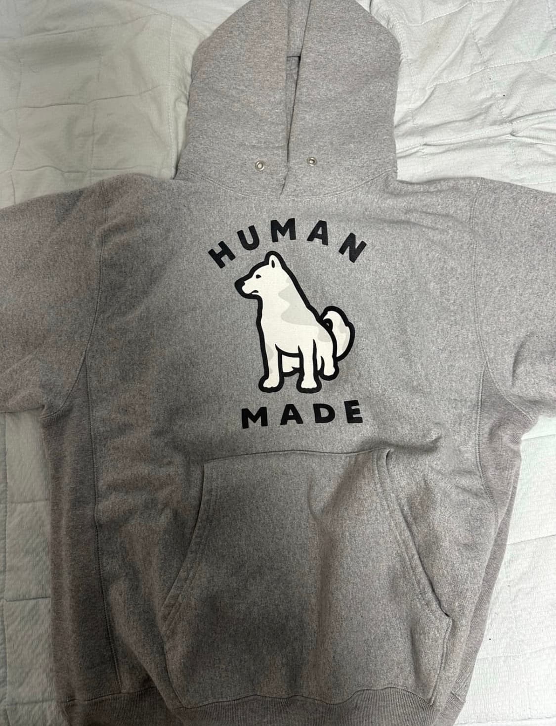 휴먼메이드 진돗개 후드티 그레이m 상품이미지2