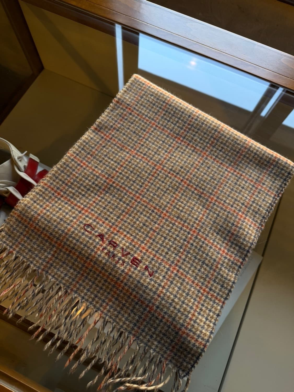 까르벵 건클럽체크 머플러 상품이미지9