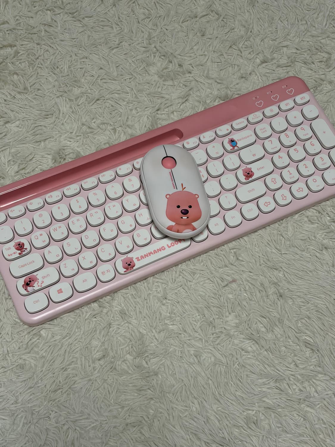 잔망루피 무선키보드+마우스+사진에보이는굿즈들 일괄 상품이미지2