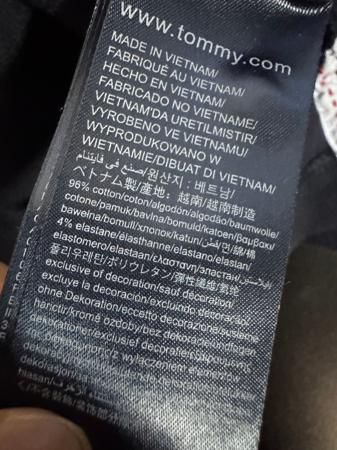 정품 여성 타미힐피거 클래식 핏 반팔 카라 폴로 티셔츠 s 네이비 상품이미지4
