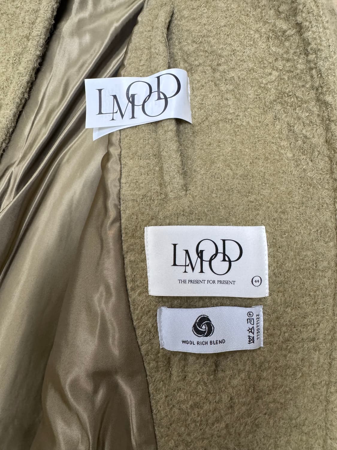 엘무드 앙리 더플 후드 코트 올리브 상품이미지4