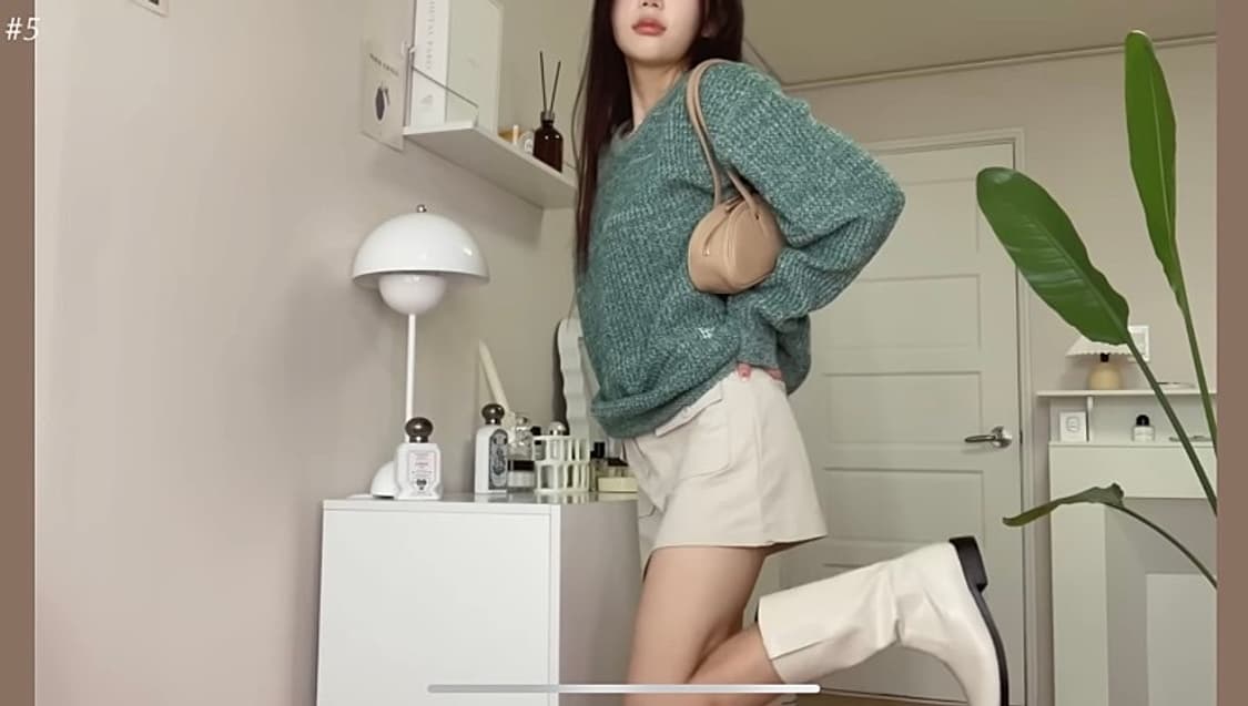 새상품) 유튜버 빛날영 iter 잇터 니트 포레스트 그린 상품이미지6