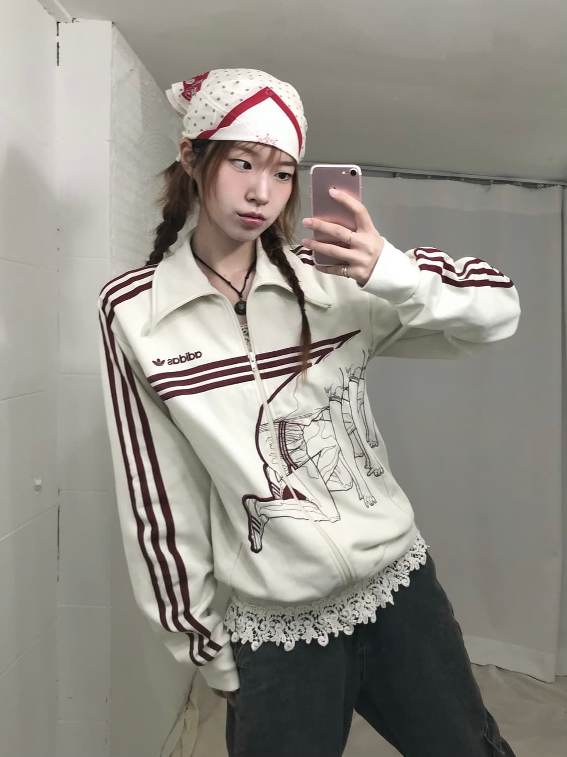 아디다스 유로파 한정판 러너 트랙탑 져지 아이보리 상품이미지1