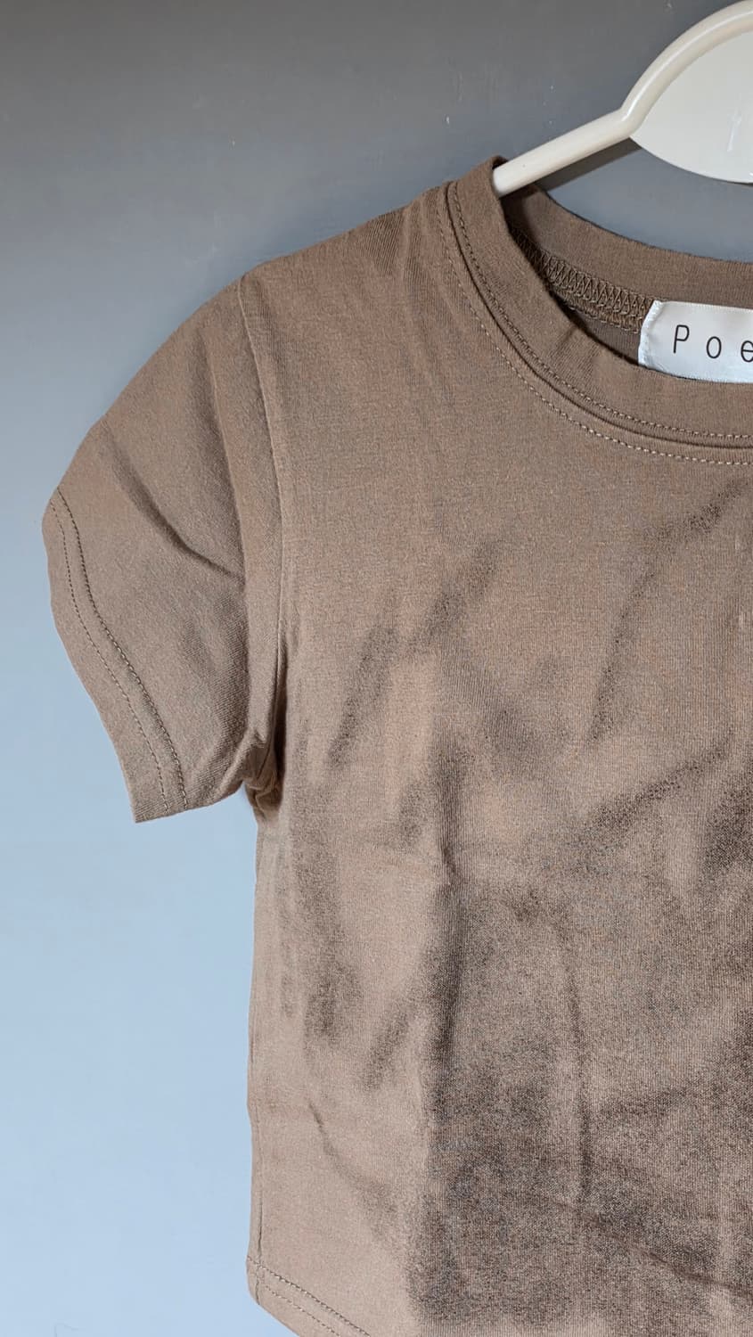 [이너뮤트] 블러 크롭티(브라운) 상품이미지3