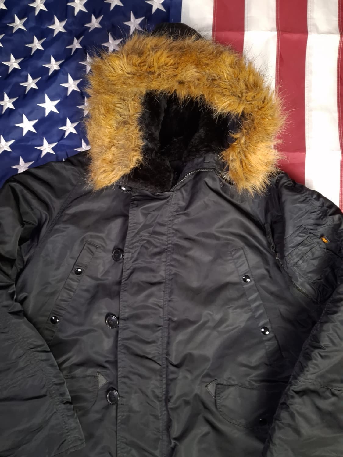 새제품급 오리지날 민수용 미공군 알파사 N-3B 파카 상품이미지2