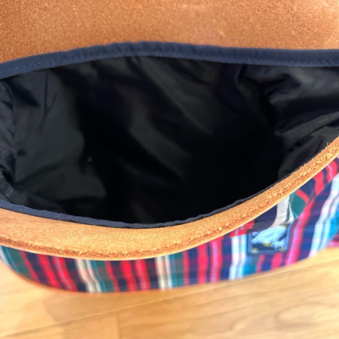 Kapital 캐피탈 펠리컨 레드 체크 숄더백 상품이미지5