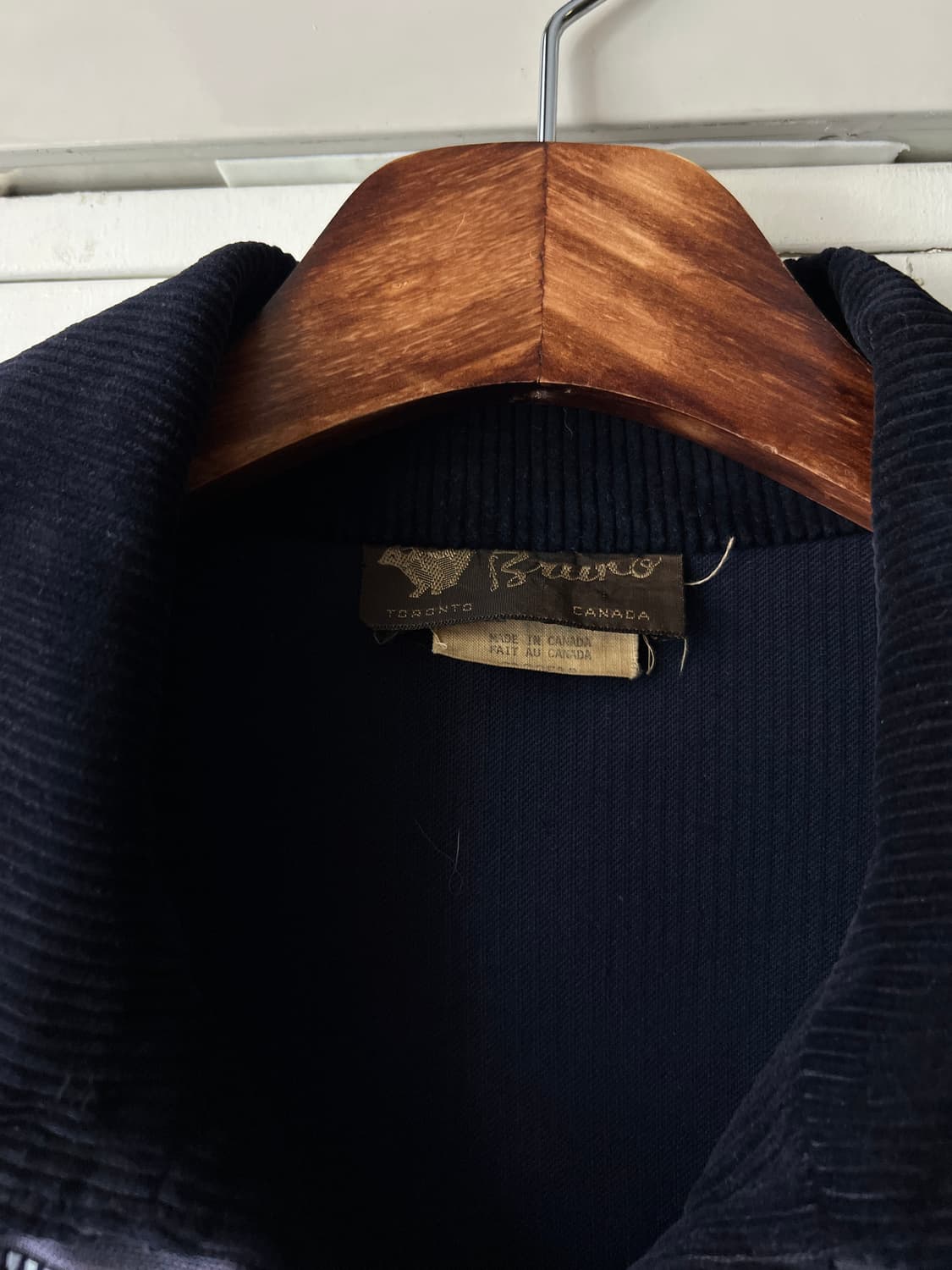 [L]80's Made in Canada 네이비 코듀로이 스포츠 자켓 상품이미지2