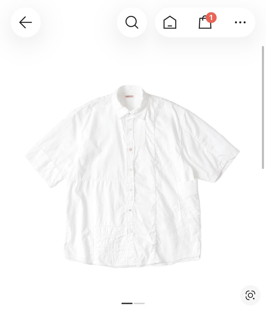 캐피탈 린넨 패치워크 셔츠 상품이미지1