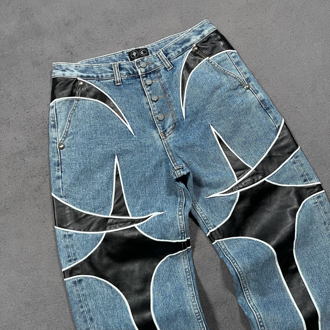 떠그클럽 레더 데님팬츠2 상품이미지2