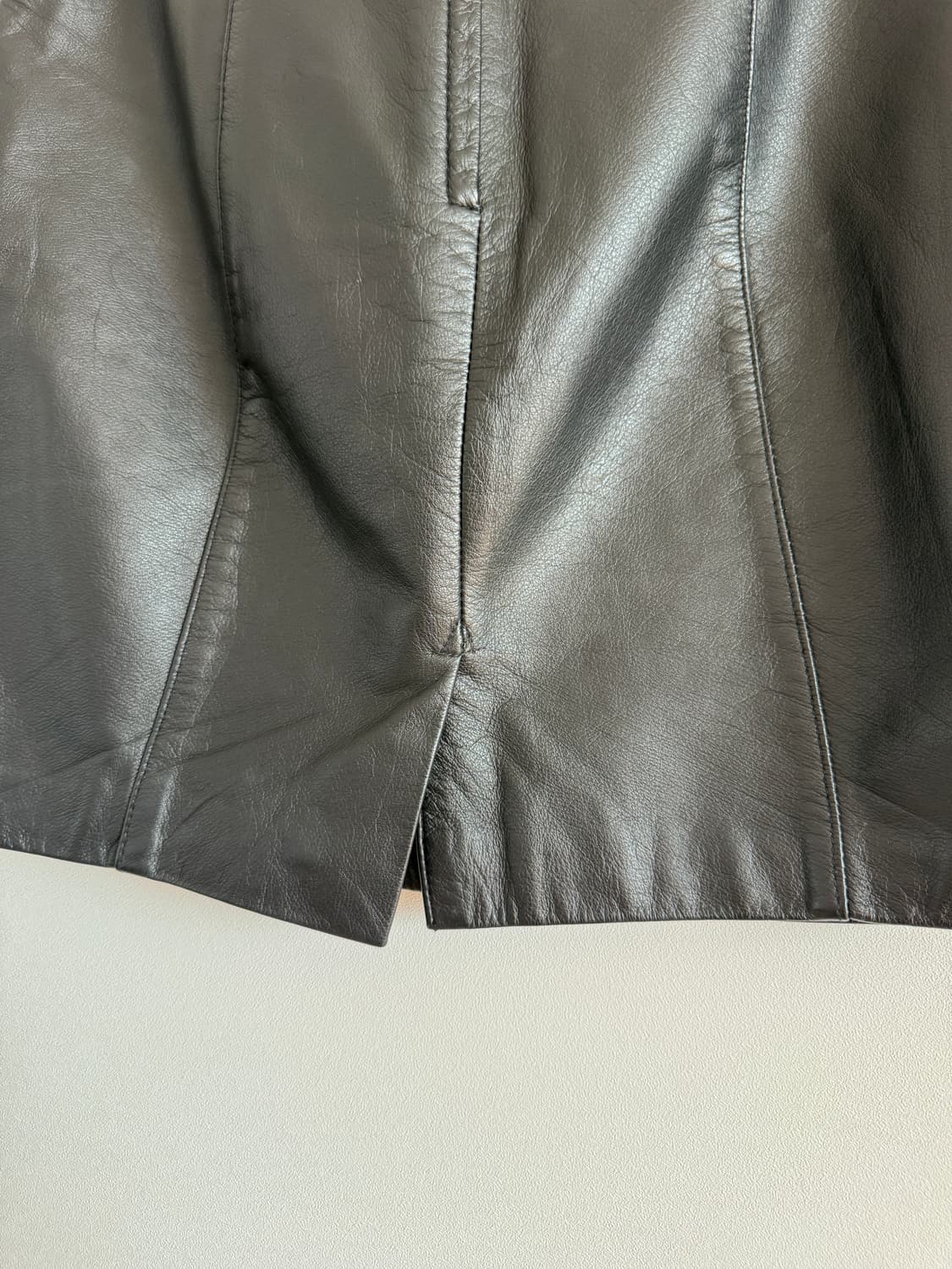 Pre owned 레더 스커트 상품이미지5