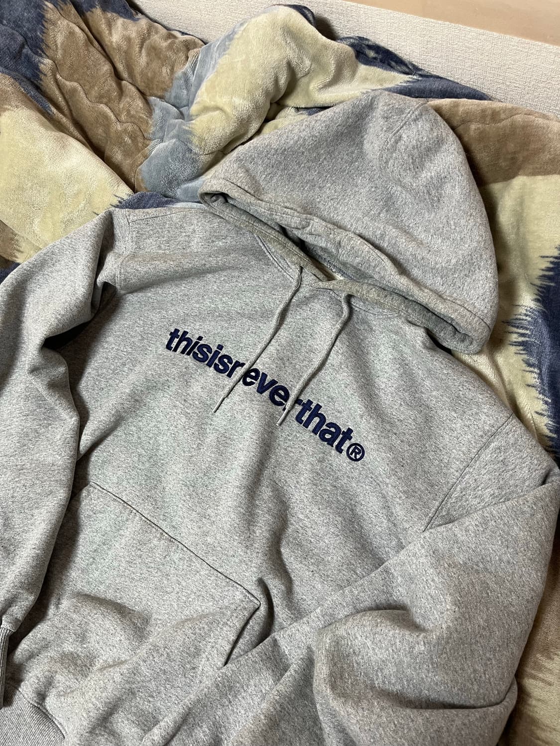 [M] 디네댓T-Logo Hoodie Heather Grey 상품이미지2