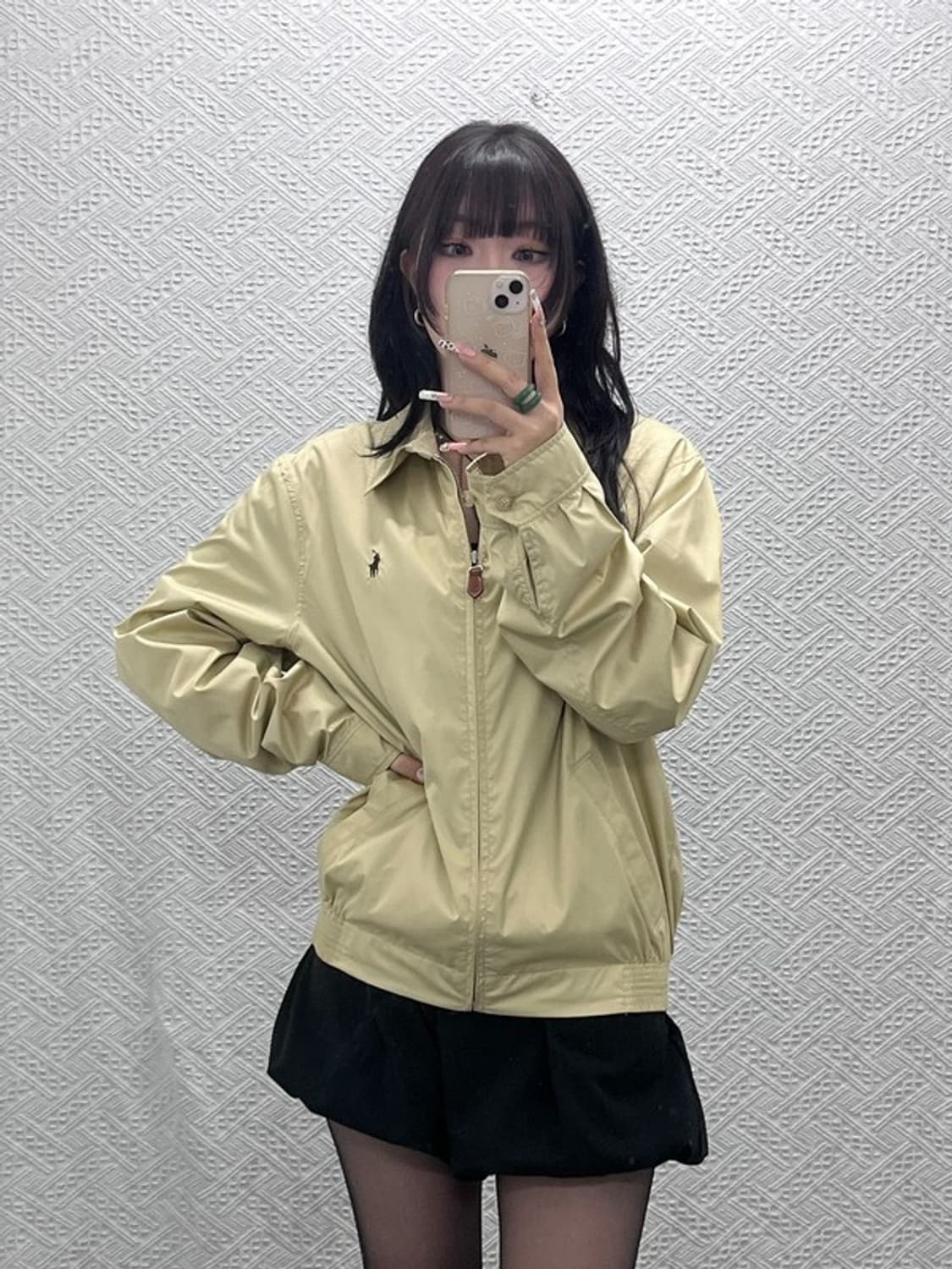 폴로 랄프로렌 모던 캐주얼 오트밀 바람막이 스윙톱자켓 M C11353 상품이미지1