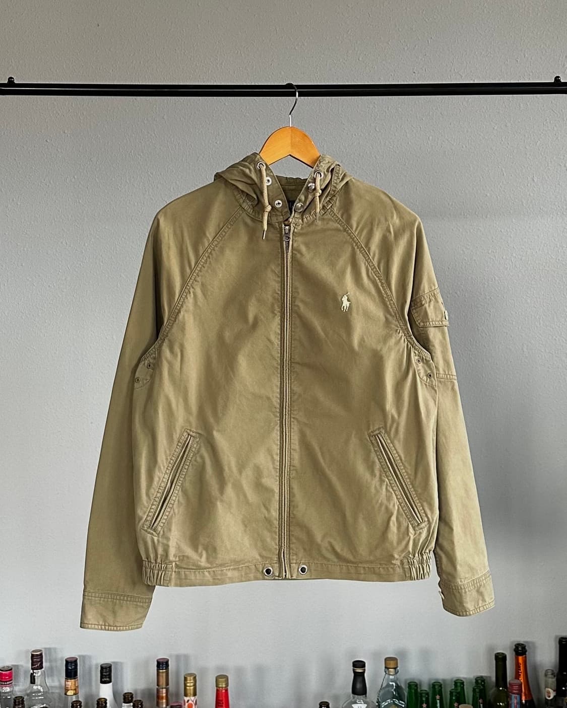 [S]폴로 랄프로렌 카키 코튼 후드 자켓 상품이미지4
