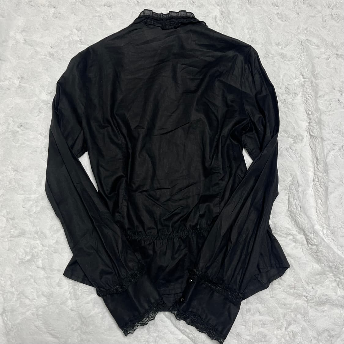 로맨틱 고스 프릴 블라우스 로걀탑 Ryoko Kikuchi 상품이미지5