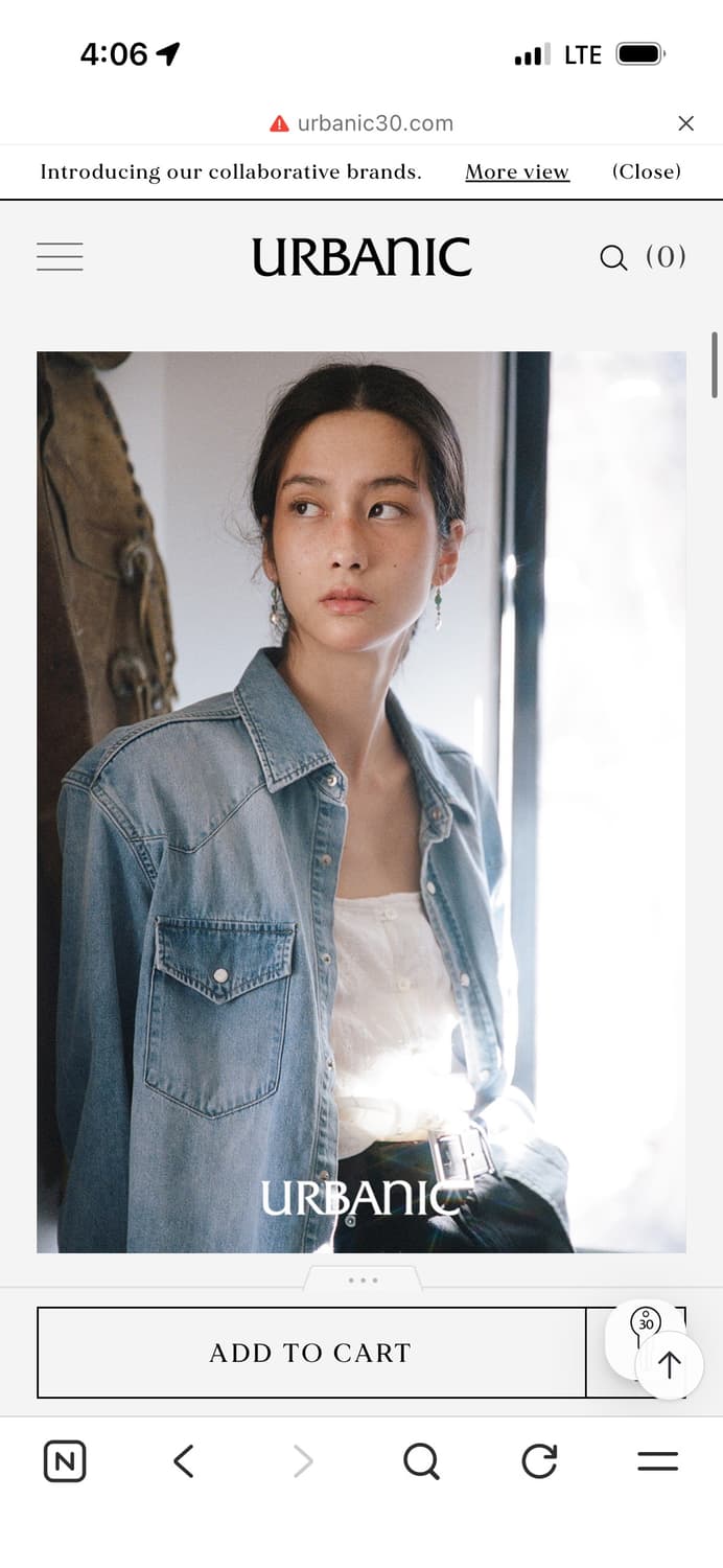 얼바닉30 웨스턴 데님 셔츠 Western Denim Shirt  상품이미지5