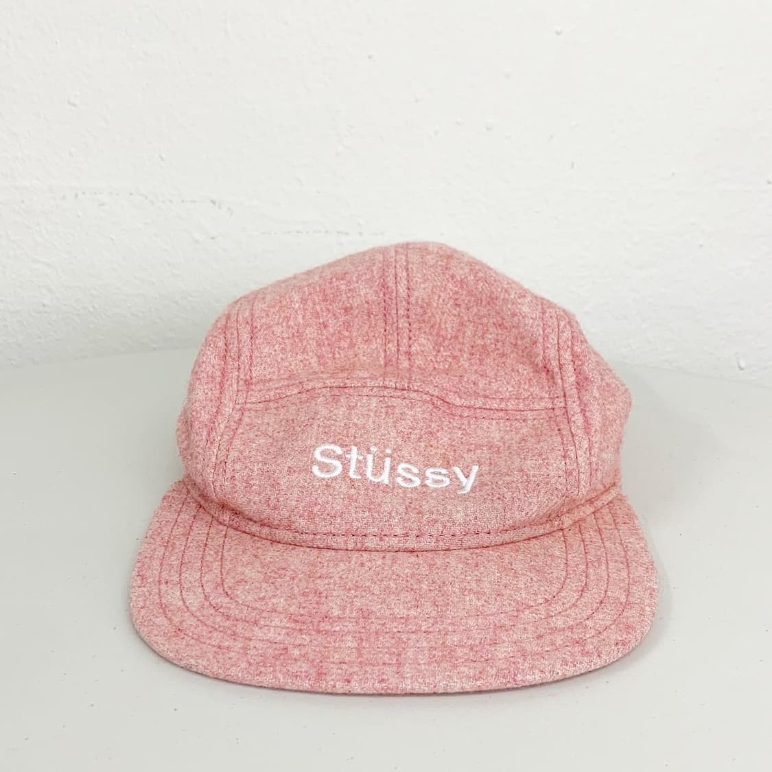 스투시 핑크 울 캠프캡 상품이미지1