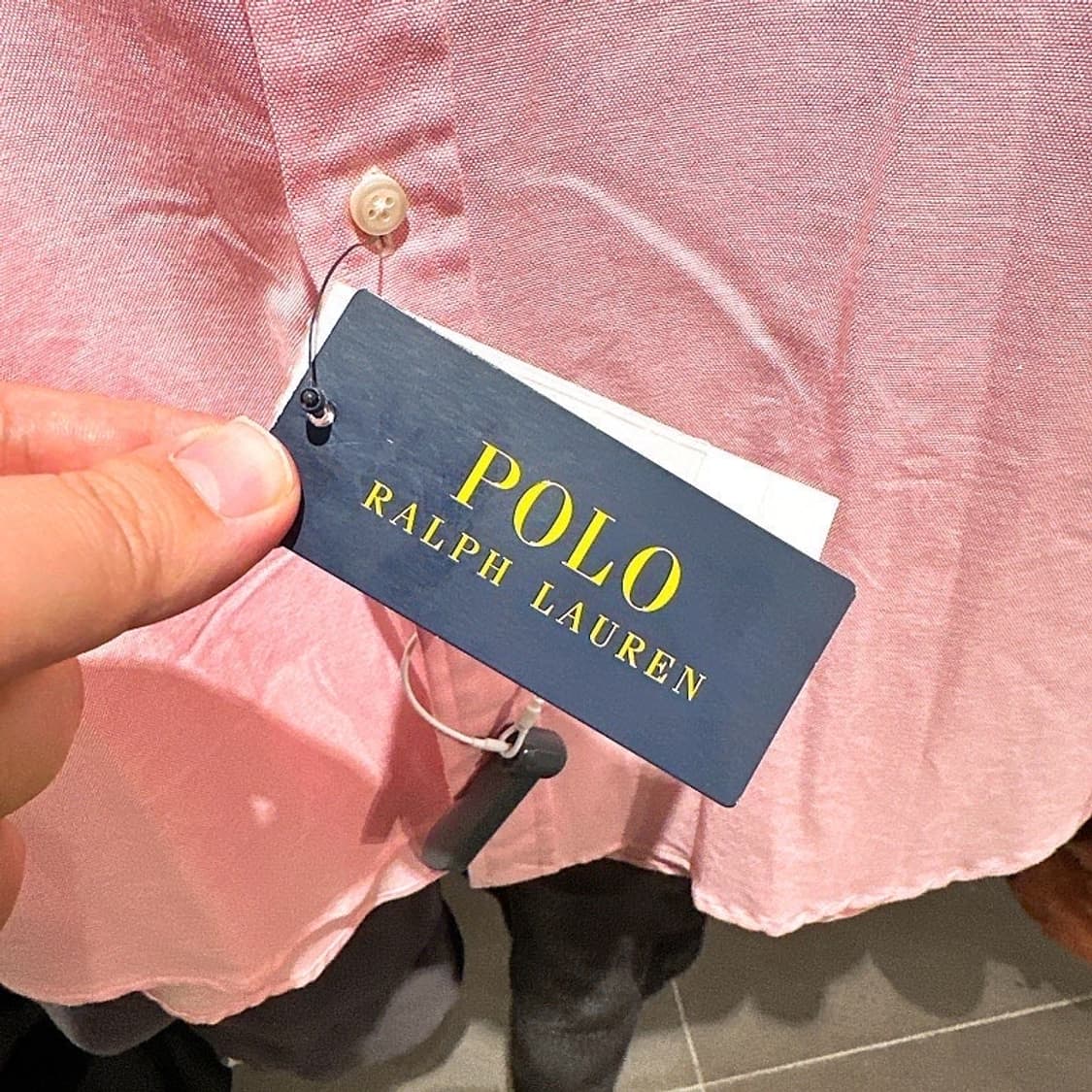 (정품/새상품) 폴로 랄프 로렌 연핑크 슬림핏 스트레치 옥스포드 셔츠 상품이미지4