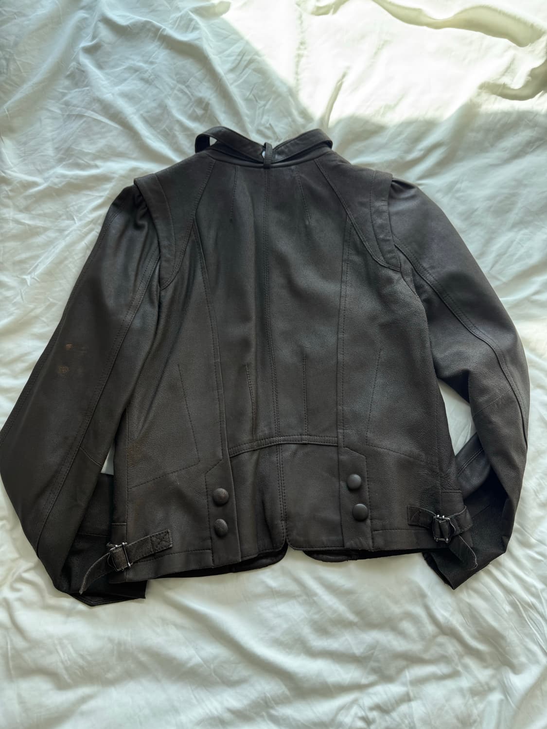 빈티지 나폴레옹 가죽자켓 상품이미지3