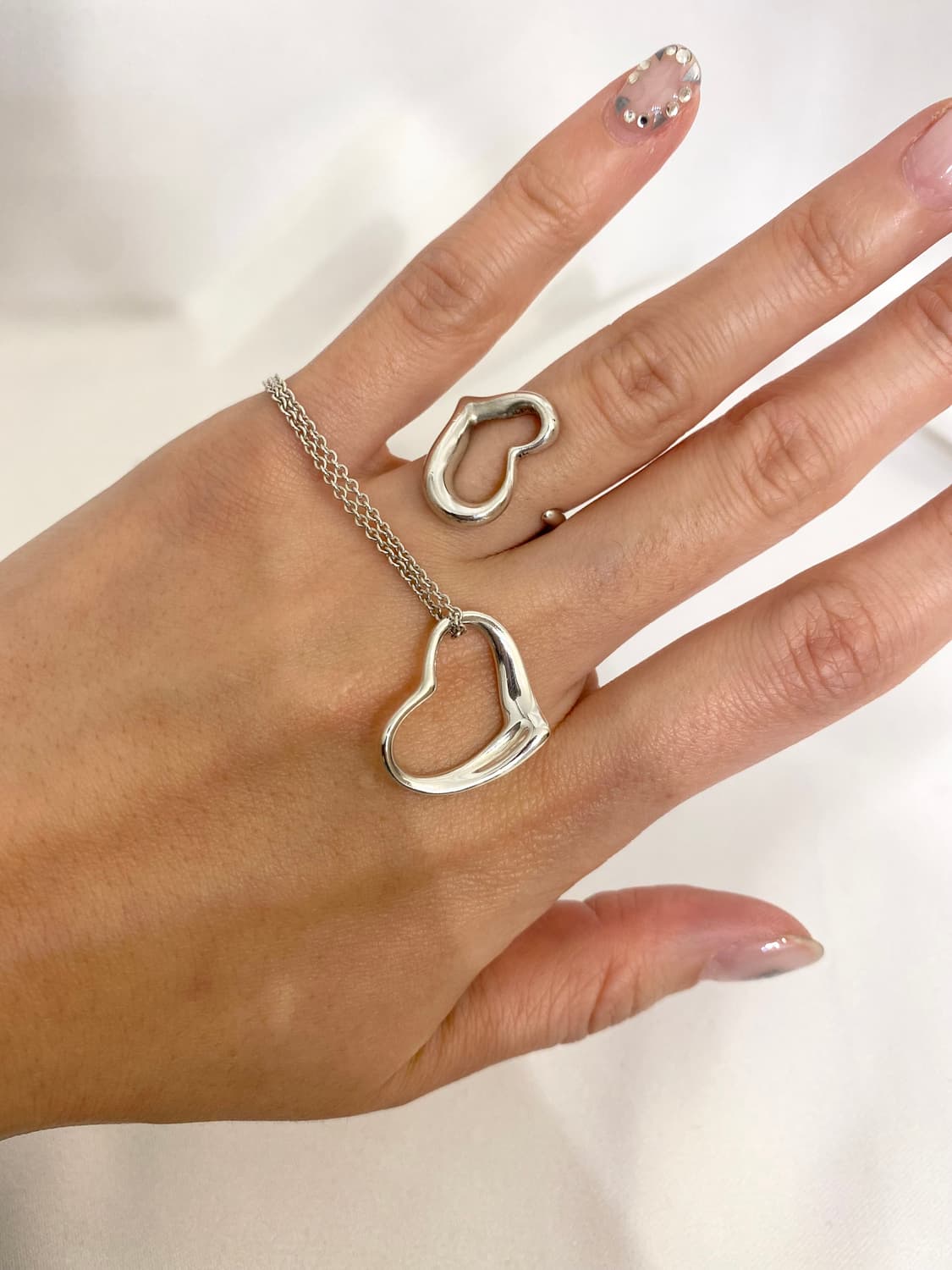 Tiffany&Co heart 925silver rin 상품이미지8