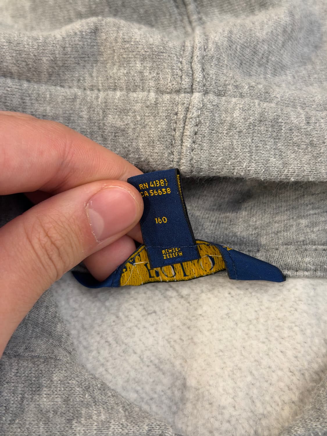 폴로 랄프로렌 코튼 후드집업 그레이 상품이미지3