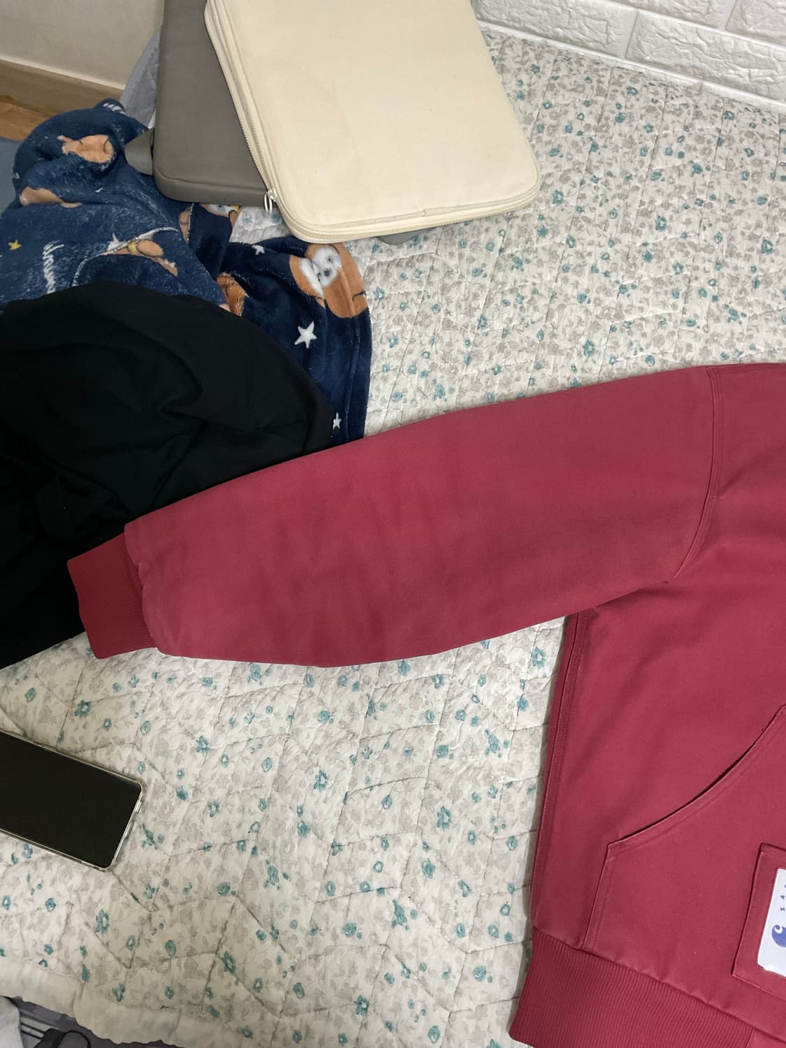 칼하트 x 아이앱 스튜디오 OG 액티브 자켓 레드 S 상품이미지7