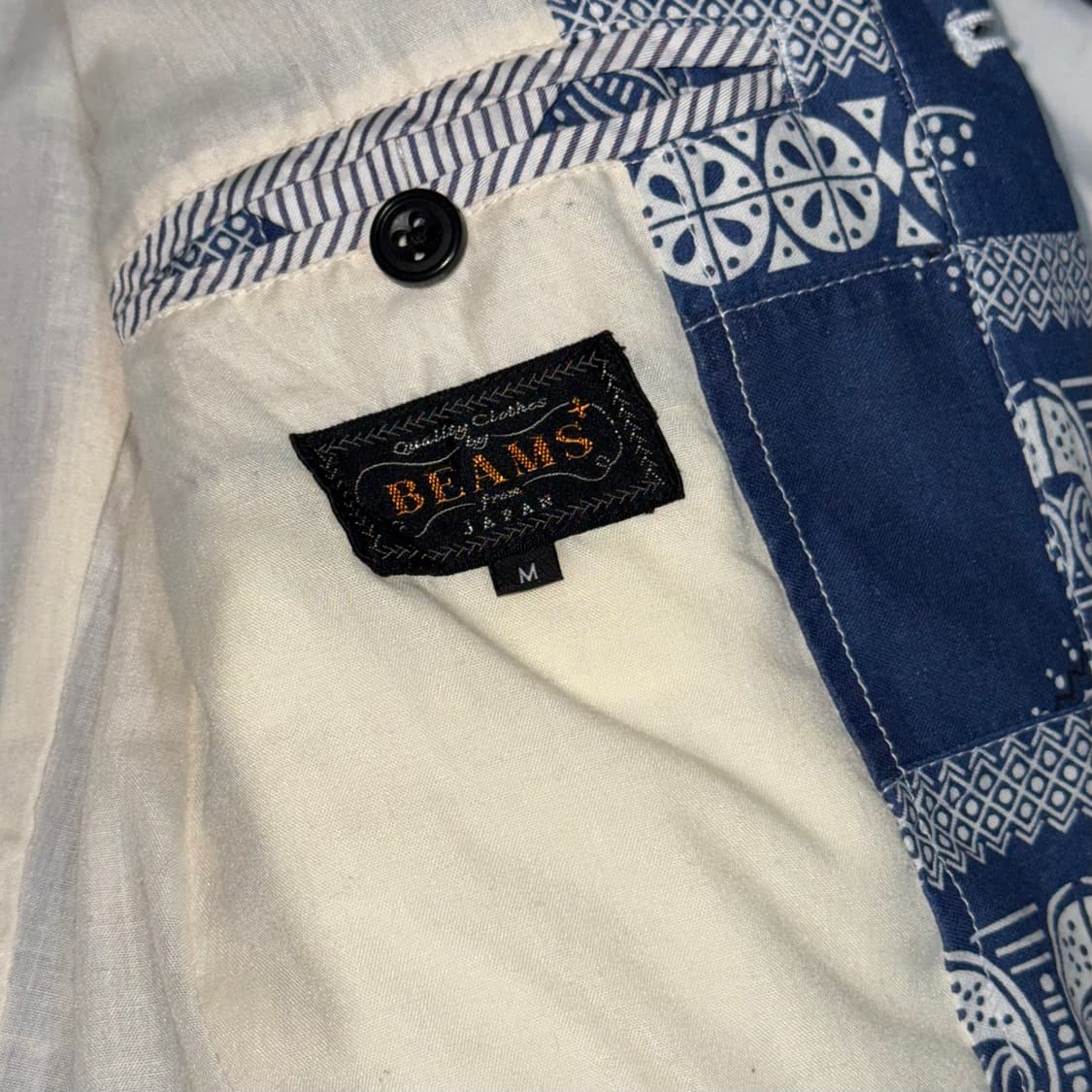 빔즈 패치워크 블레이저 코튼 자켓 상품이미지4