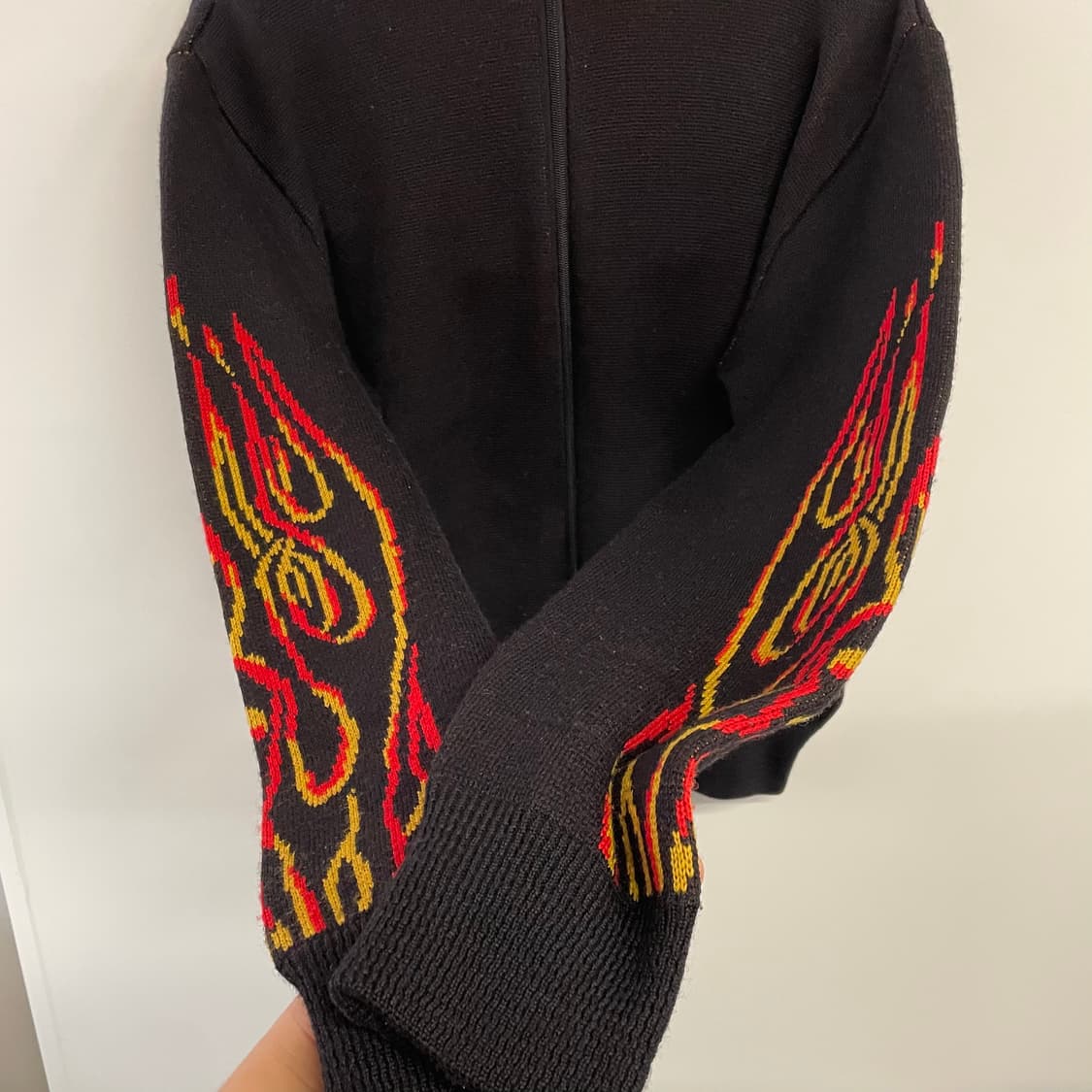 90s 할리 데이비슨 플레임 니트집업 상품이미지5