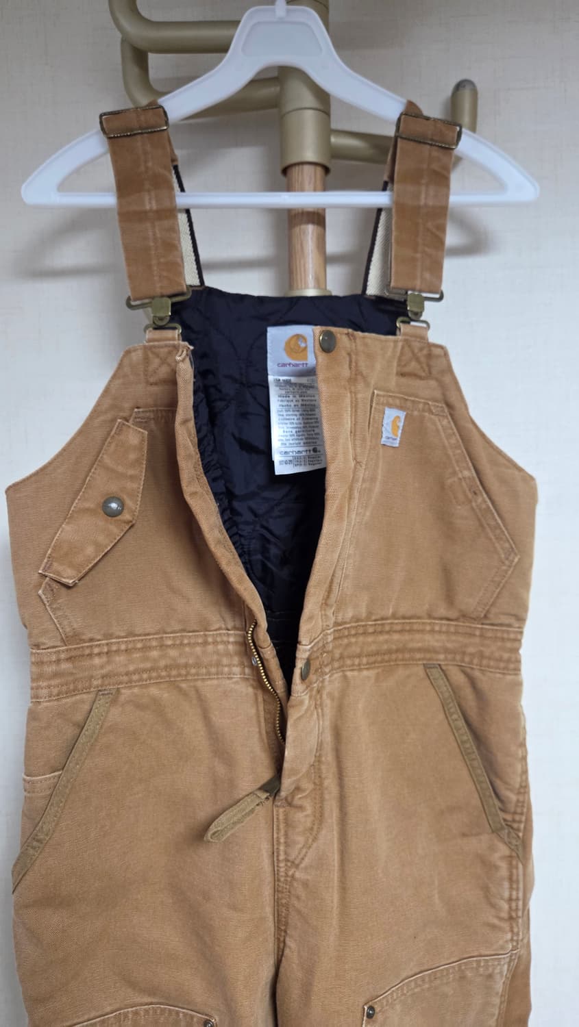 칼하트 102743 브라운 오버롤 멜빵바지 상품이미지3
