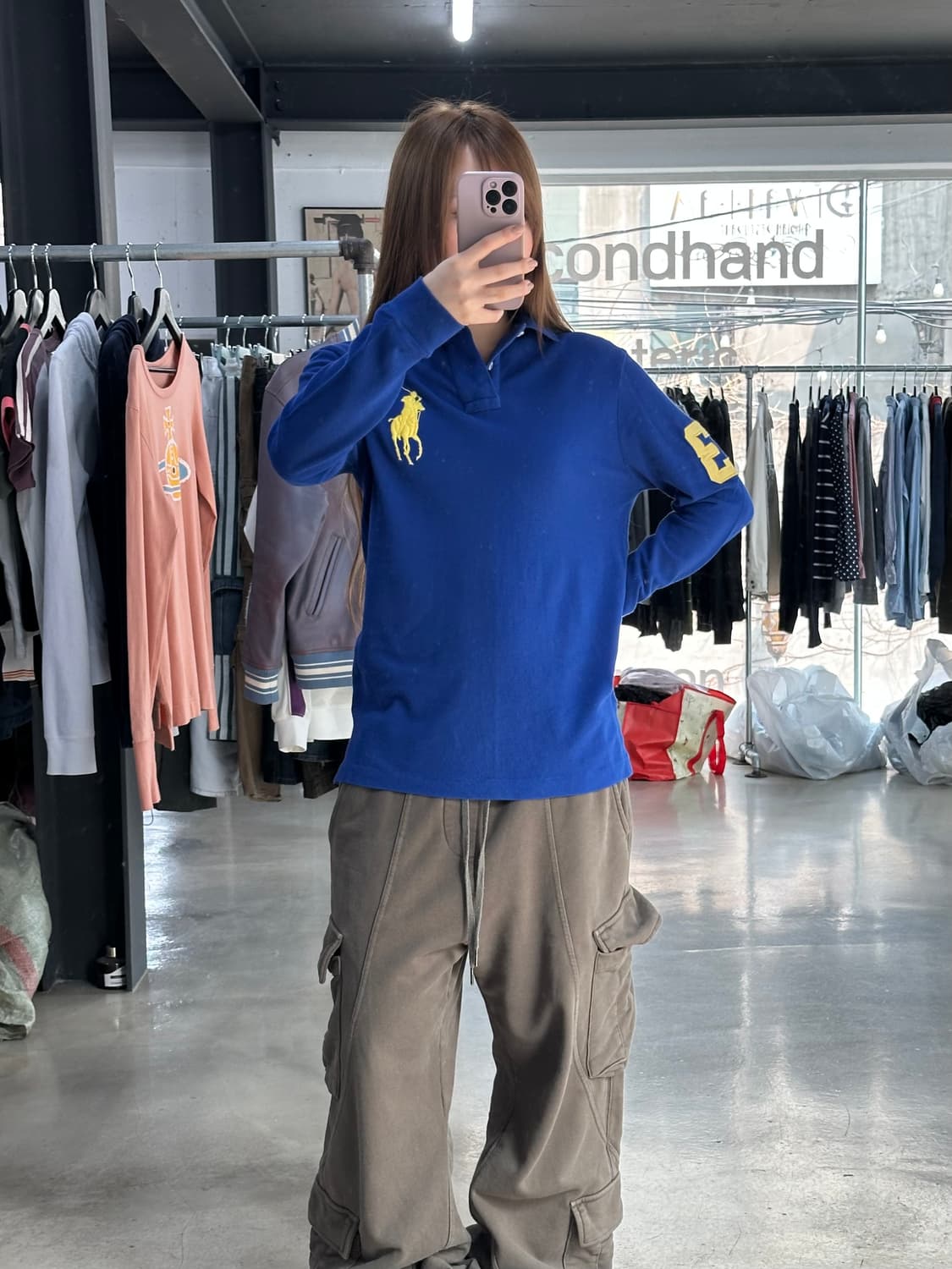 폴로랄프로렌 빅포니 넘버링 pk긴팔티 상품이미지4