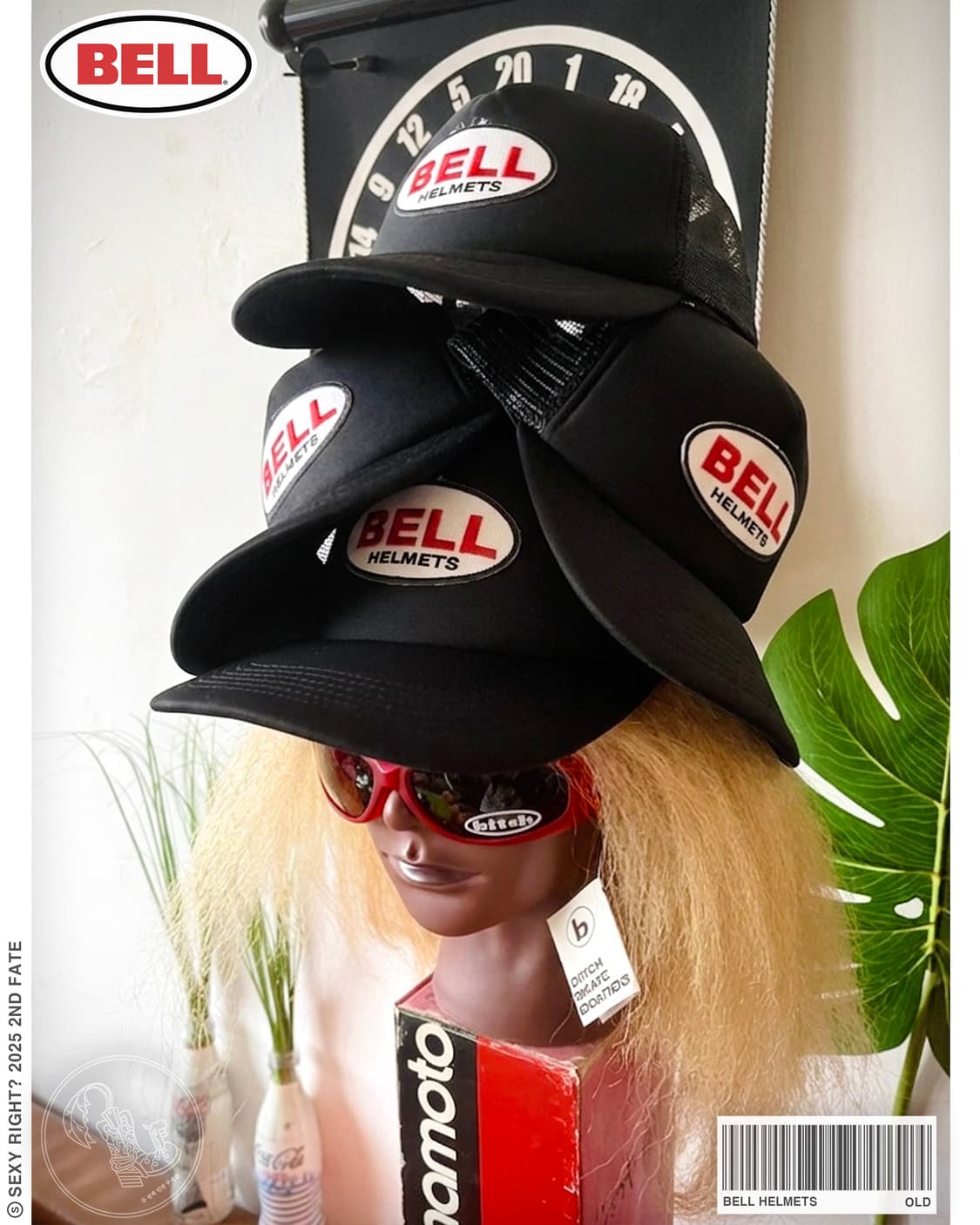 Vintage "BELL Helmets" Patch Trucker Cap 상품이미지1