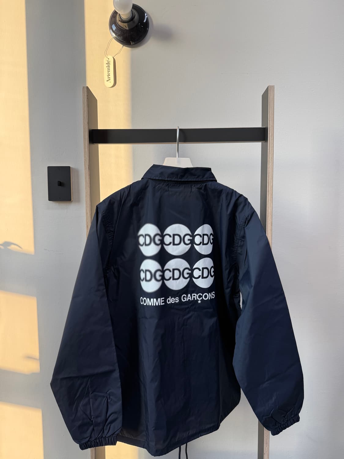 꼼데가르송 CDG 시그니처 코치 자켓 네이비  상품이미지1