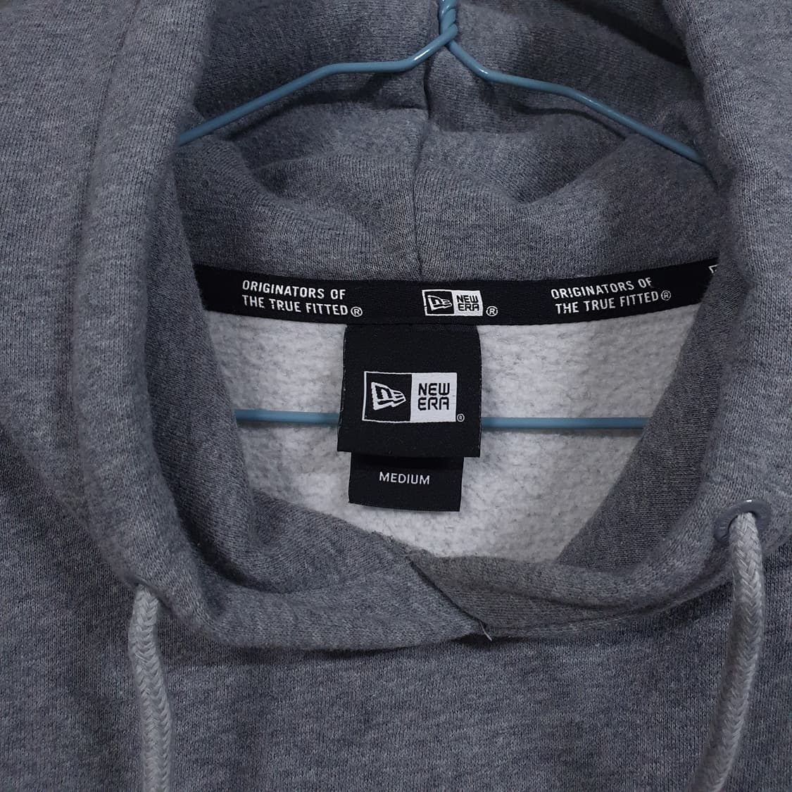 실측 L 100) 뉴에라 X 엑스라지 콜라보 한정판 후드티셔츠 헤더그레이 상품이미지6