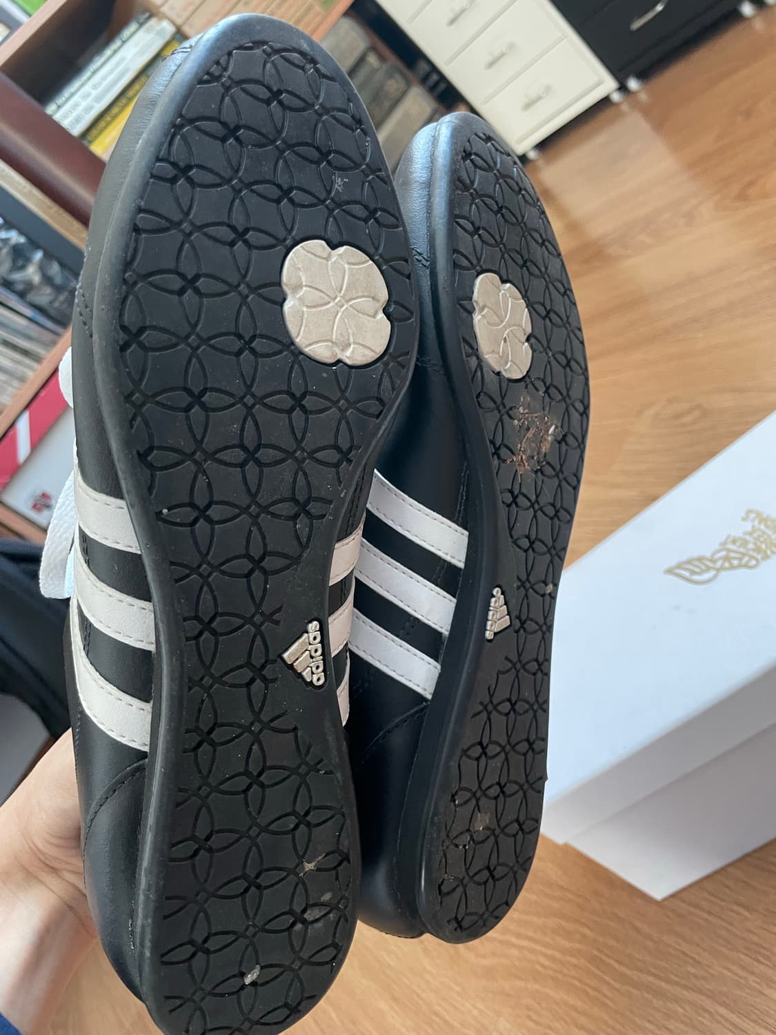 빈티지 아디다스 아스트로그래버 스타일 블랙 레더 가죽 스니커즈 상품이미지4