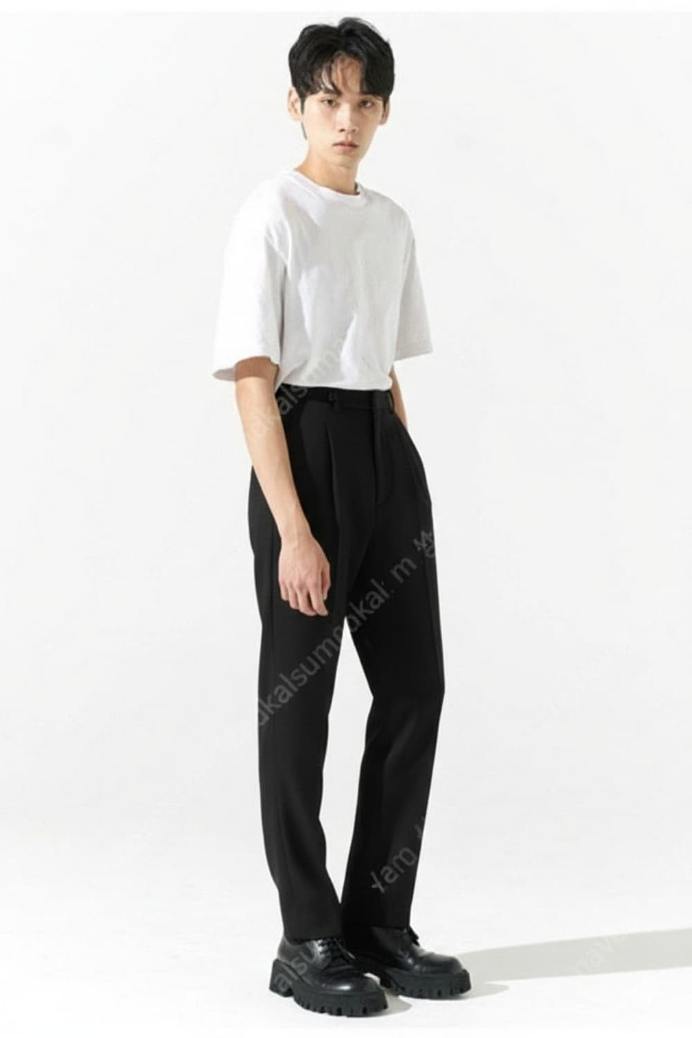 포커페이스 알프레드 브라운 트라우저 슬랙스 ONE PLETS PANTS 상품이미지2