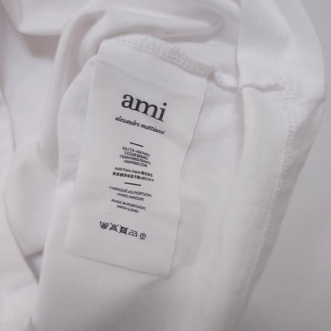 아미 스몰로고 반팔티 상품이미지4